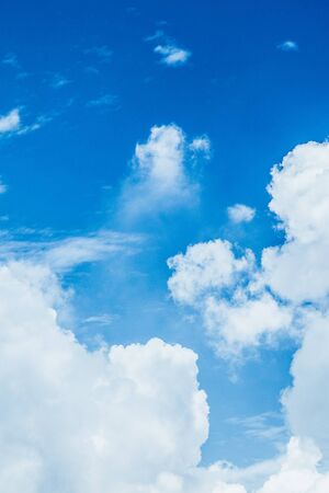blue sky with cloudの写真素材