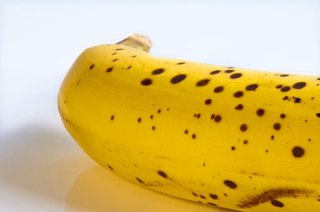close-up of a a ripe bananaの写真素材