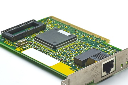 circuit board of an isdn internet cardの写真素材