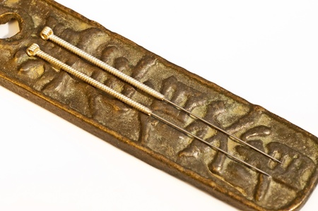 acupuncture needleの写真素材