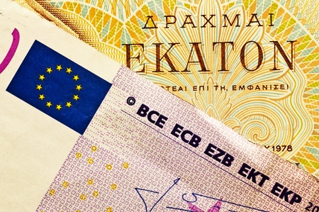 drachm or euroの写真素材