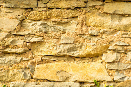 old, medieval wallの写真素材