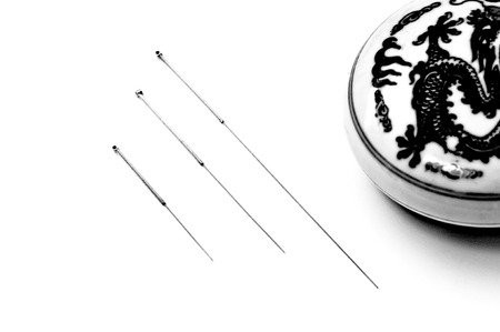 acupuncture needlesの写真素材
