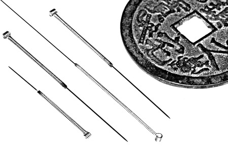 acupuncture needlesの写真素材