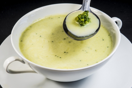 Broccoli cream soupの写真素材