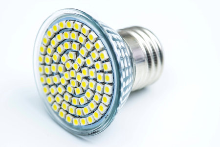 Modern LED light bulbの写真素材