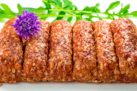 Cevapi, raw ready for barbecue