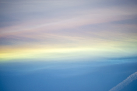 sky with clouds and stripesの写真素材