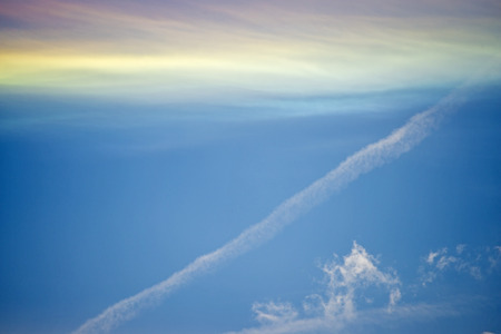 sky with color layersの写真素材