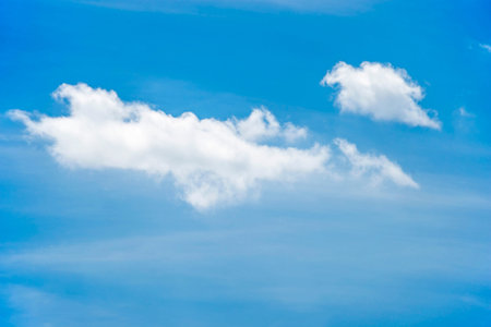 blue sky with white clouds 