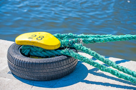 Mooring line of a trawler