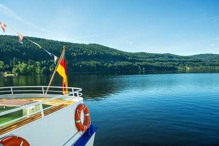 Lake Titisee, Black Forest Germany, portの写真素材