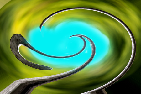 colorful spiralの写真素材