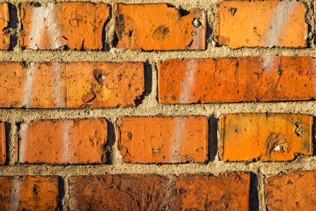 old brick wall of an house