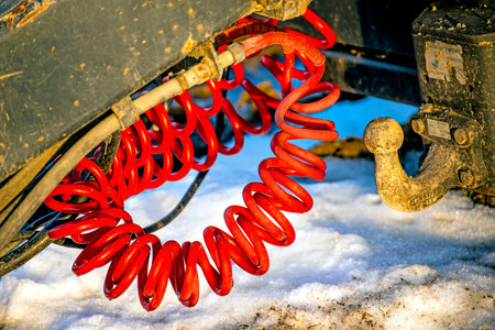 trailer coupling in snow
