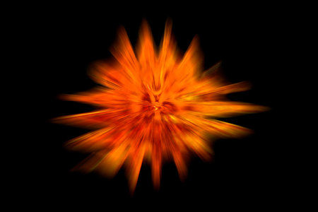 exploding fireballの写真素材