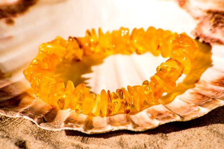 amber braceletの写真素材