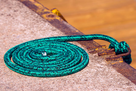 rope role in a portの写真素材