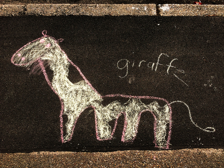 Street art of a childの写真素材