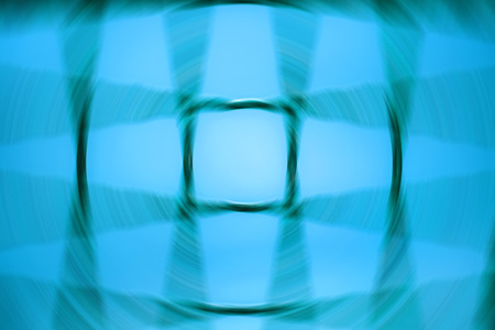 spinning blue circle with gridの写真素材