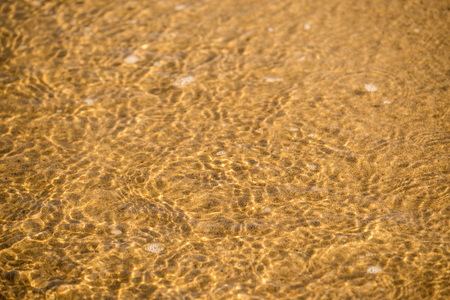 Sandy beach with shallow water of the surfの写真素材