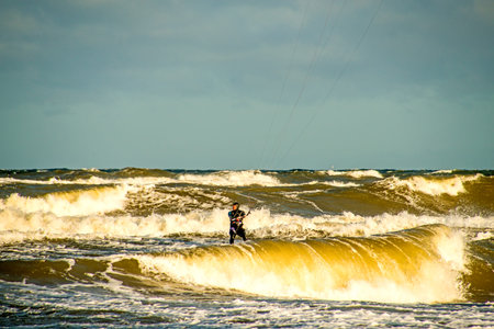 kite surfer in the Baltic sea