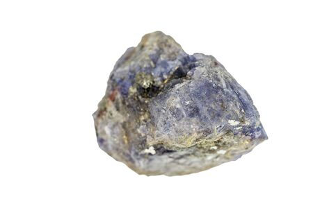 Tanzanite, cut out on whiteの写真素材