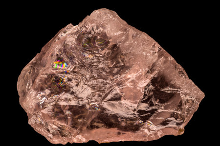 Rose quartz, closeup of the stoneの写真素材