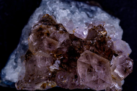 Smoky quartz, closeup of the stoneの写真素材
