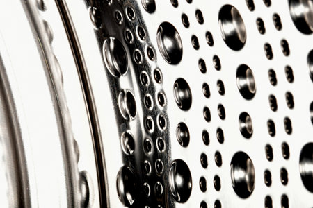 washing machine drum in a macro viewの写真素材