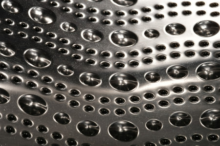 washing machine drum in a macro viewの写真素材