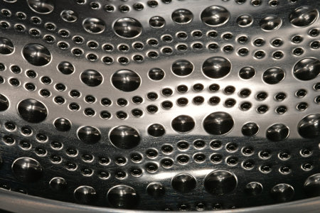 washing machine drum in a macro viewの写真素材