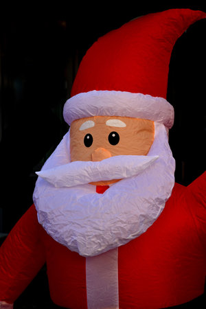 Santa Claus at a German Christmas marketの写真素材