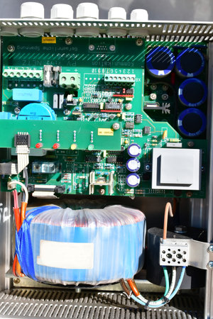 inverter for solar system in a closeup