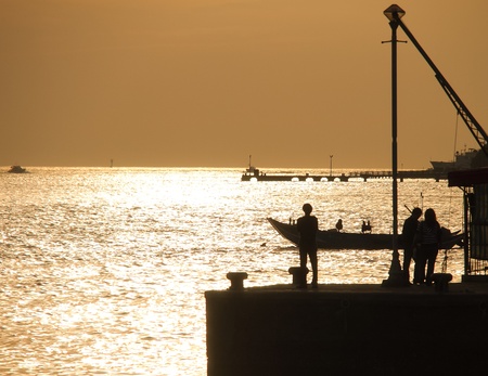 sunset momentの写真素材