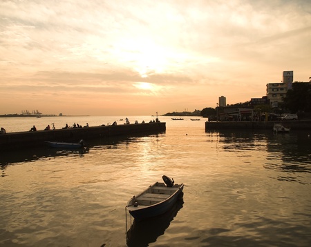 sunset timeの写真素材