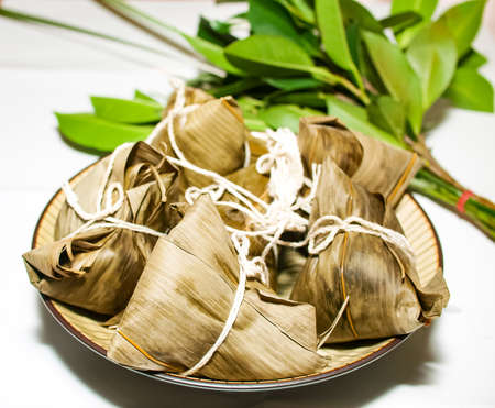 Dragon Boat Festival Chinese rice dumpling meat zongziの写真素材