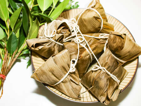Dragon Boat Festival Chinese rice dumpling meat zongziの写真素材