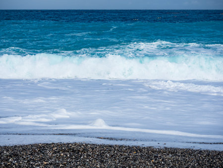 beach and sea in Hualien, Taiwan.