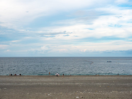 Chishingtan Beach landscape in Hualien,Taiwan.の写真素材