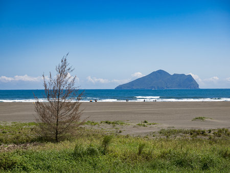 Guishan(Turtle) Island landscape in Yilan,Taiwan.の写真素材