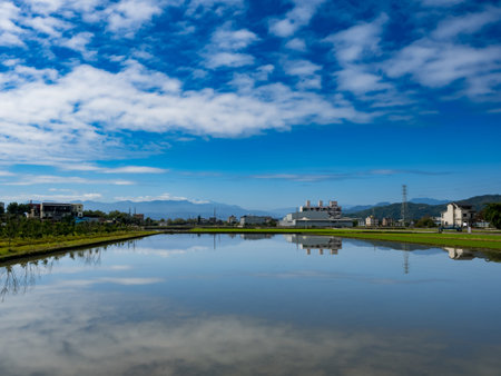 Rice farm in Yilan,Taiwan.