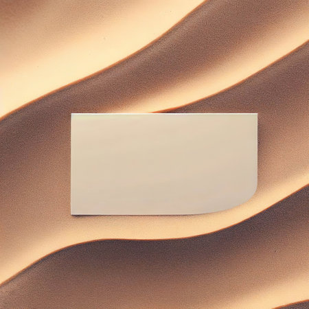 blank label - on top view dune sand wave background with AIの素材