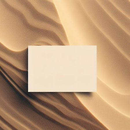 blank label - on top view dune sand wave background with AIの素材