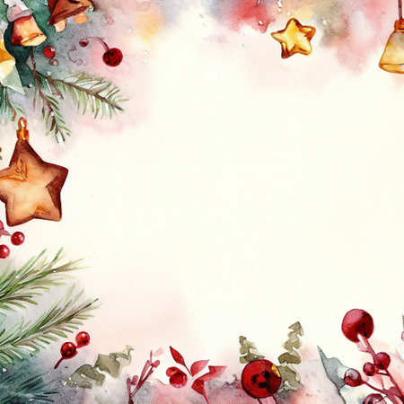 Christmas Theme copy space with AIの素材