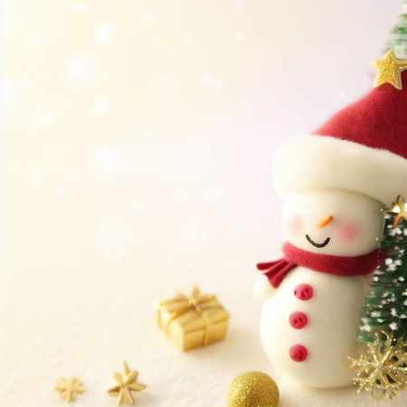 Christmas Theme copy space with AIの素材