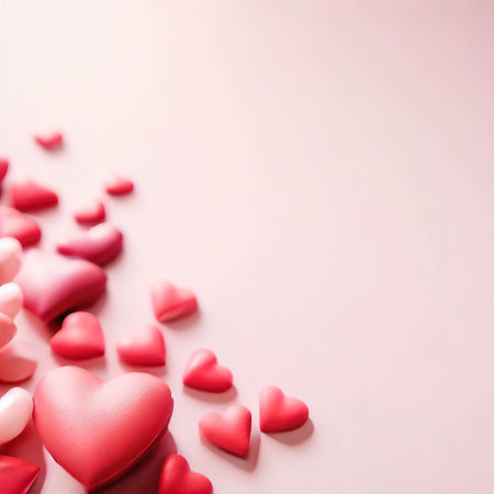 valentine's day theme copy space with AIの素材