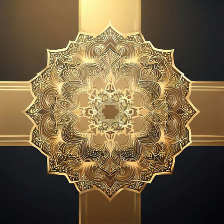 Islamic background with Generative AI.の素材