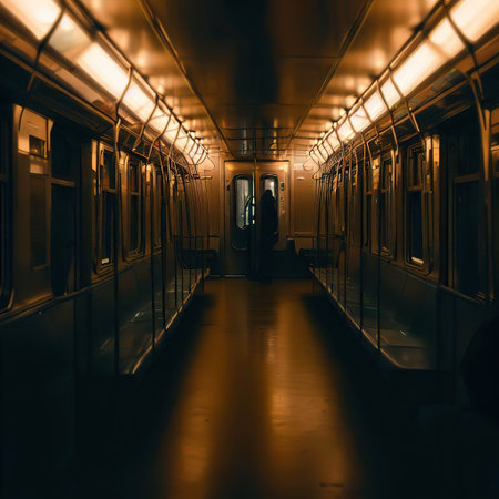 inside the subway car with Generative AI.の素材