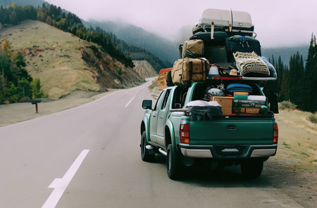 traveling the highways and byways with Generative AI.の素材